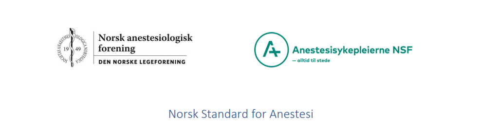 Standard for anestesi ett skritt nærmere